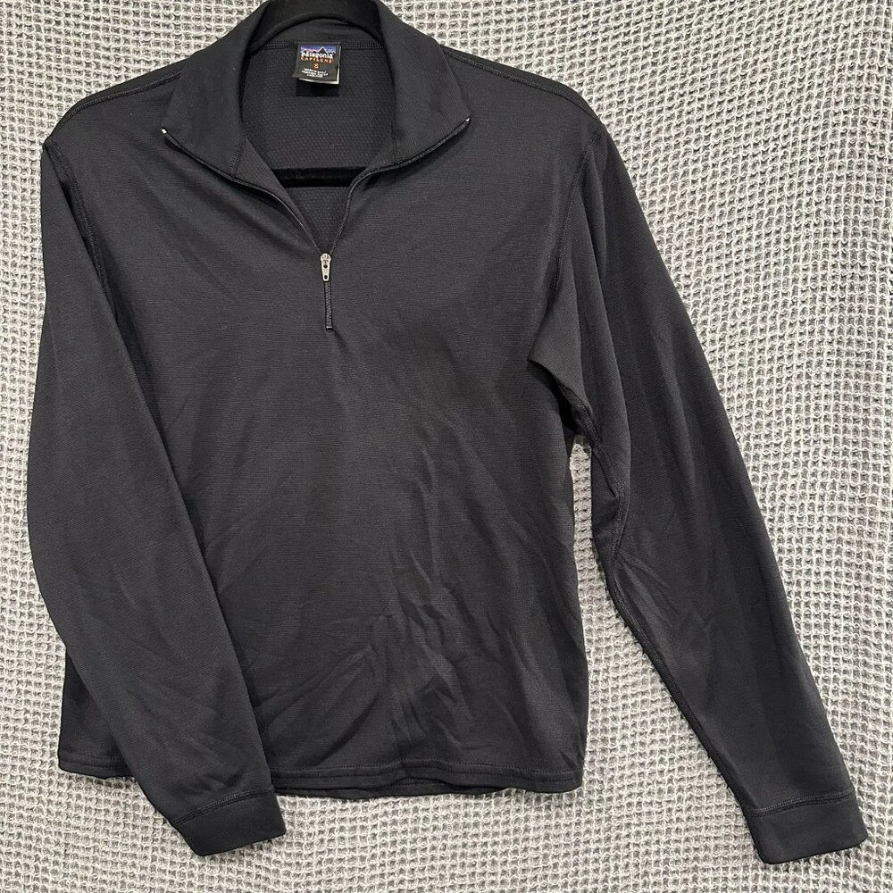 Vintage Patagonia Baselayer Performance Capilene Long Sleeve 1/4 Zip Pullover S